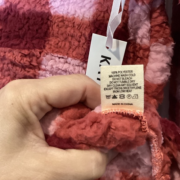 NEW Katydid Red and Pink Fleece Pullover - Picture 10 of 10
